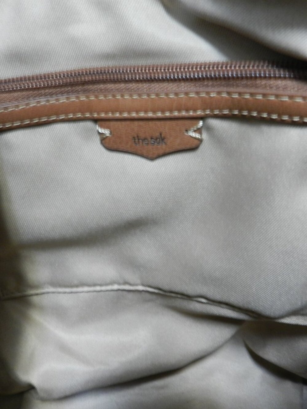 The Sak Sequoia Leather tooled hobo shoulder bag purse zip top outside pockets - Picture 16 of 16
